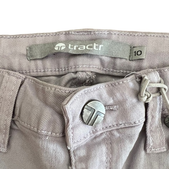NWT Tractr- Girls Short Jeans Denim- Gray. Size 10 - Picture 3 of 6